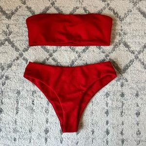 Zaful red two piece bikini 👙